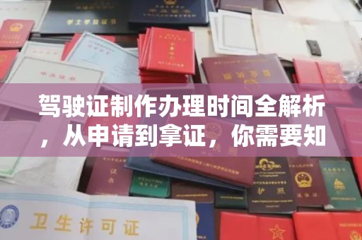 班玛驾驶证制作办理时间全解析，从申请到拿证，你需要知道的一切